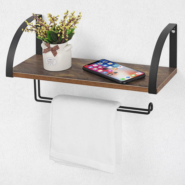 Red Barrel Studio® Wood Wall Paper Towel Holder Wayfair